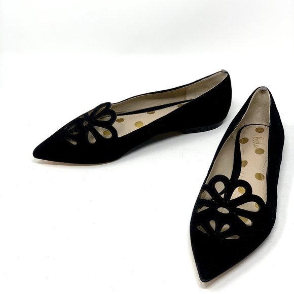 Boden Shoes - Boden Black Suede Eloise Flats, Sz 9